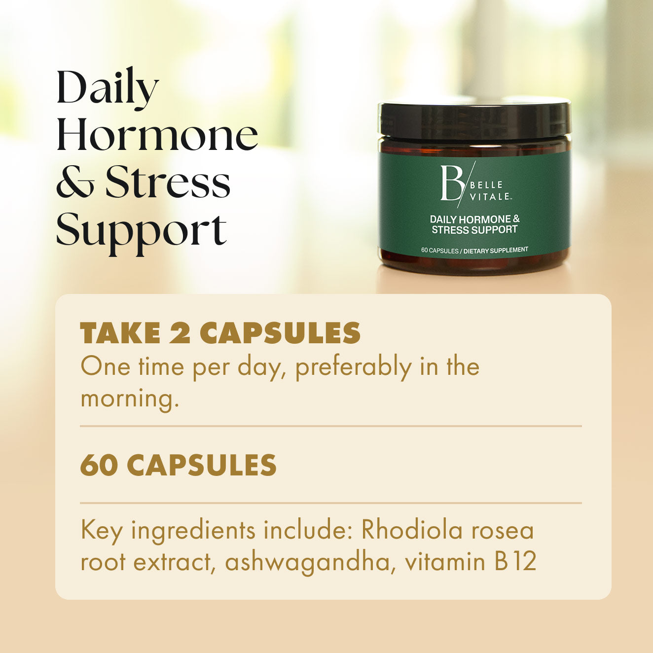 How to use Daily Hormone & Stress Support