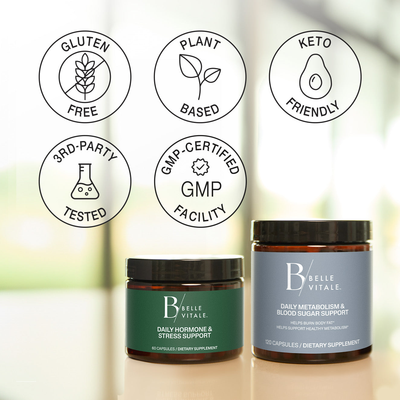 Belle Vitale hormone health supplement features