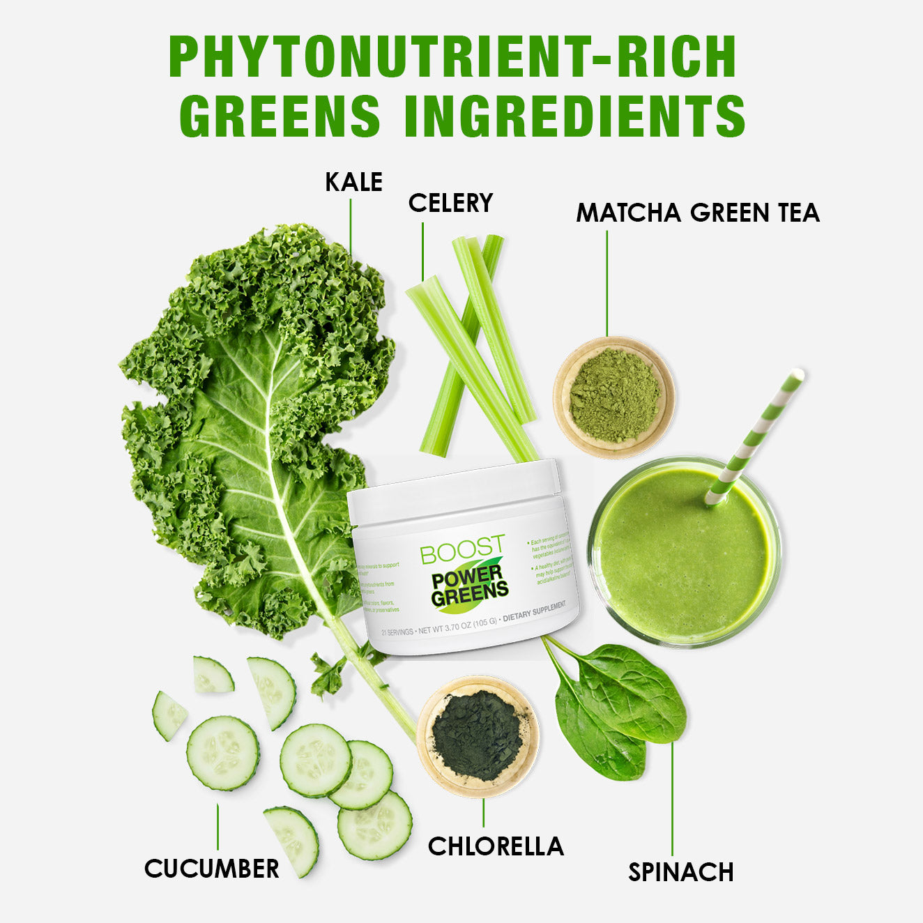 Boost: Power Greens veggies | Vegetable supplement | BODi