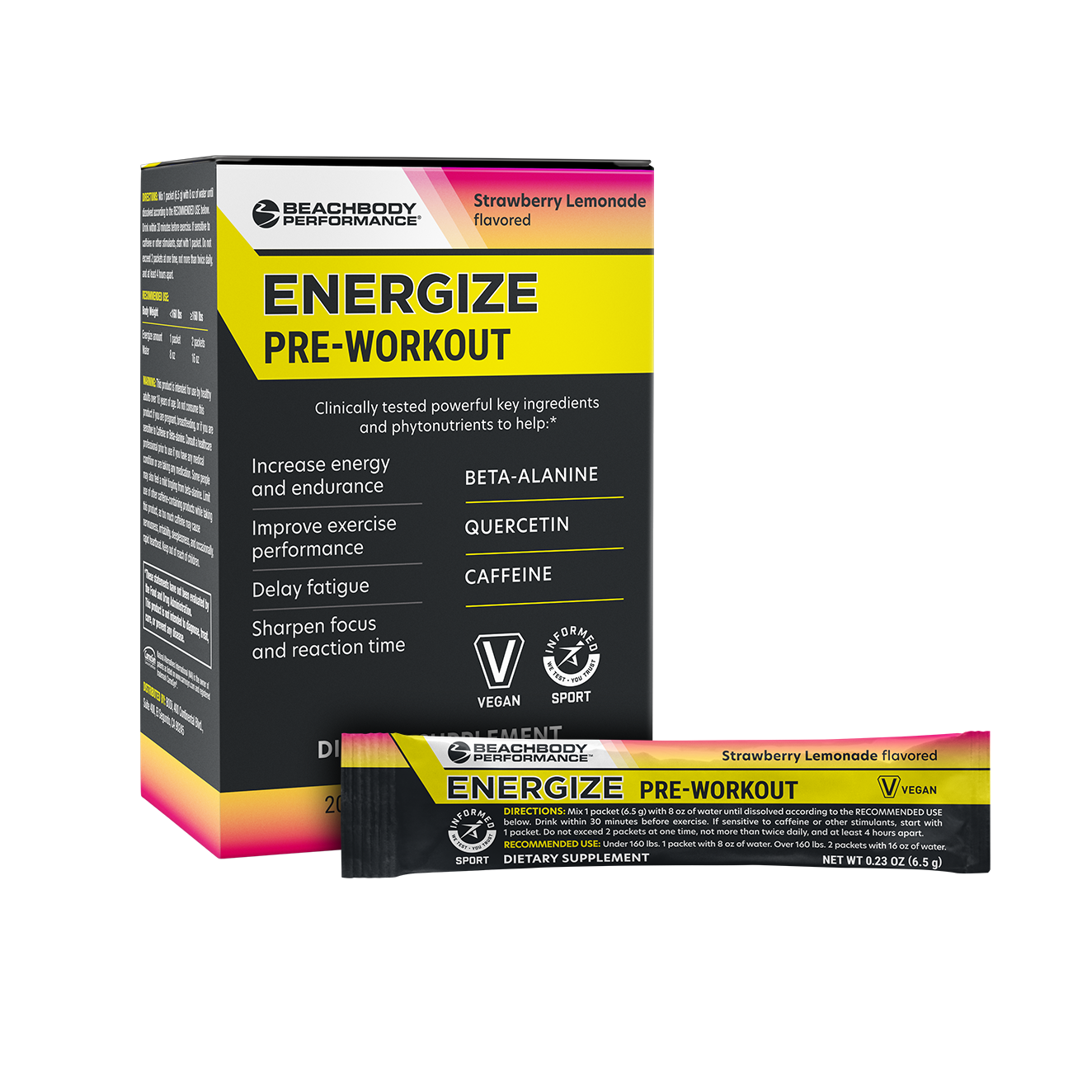 Strawberry Lemonade 20 Single Serving Stick Pack