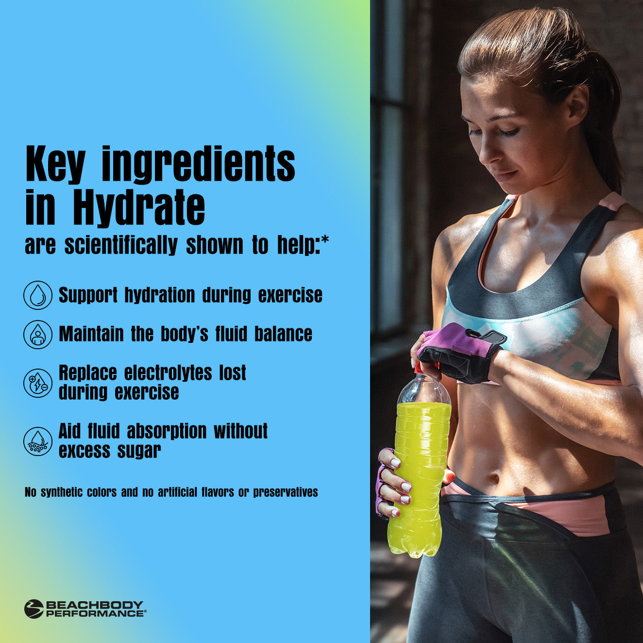Hydrate key ingredients