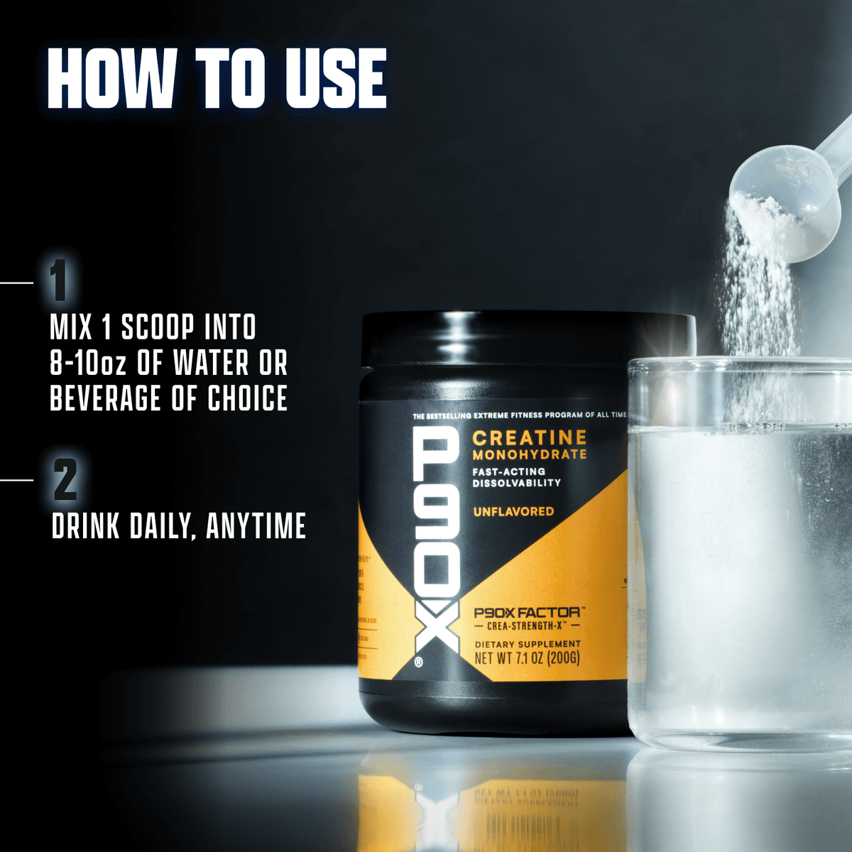 ボディプロ　strong &ten P90X Creatine Monohydrate Powder for Muscle Growth | BODi