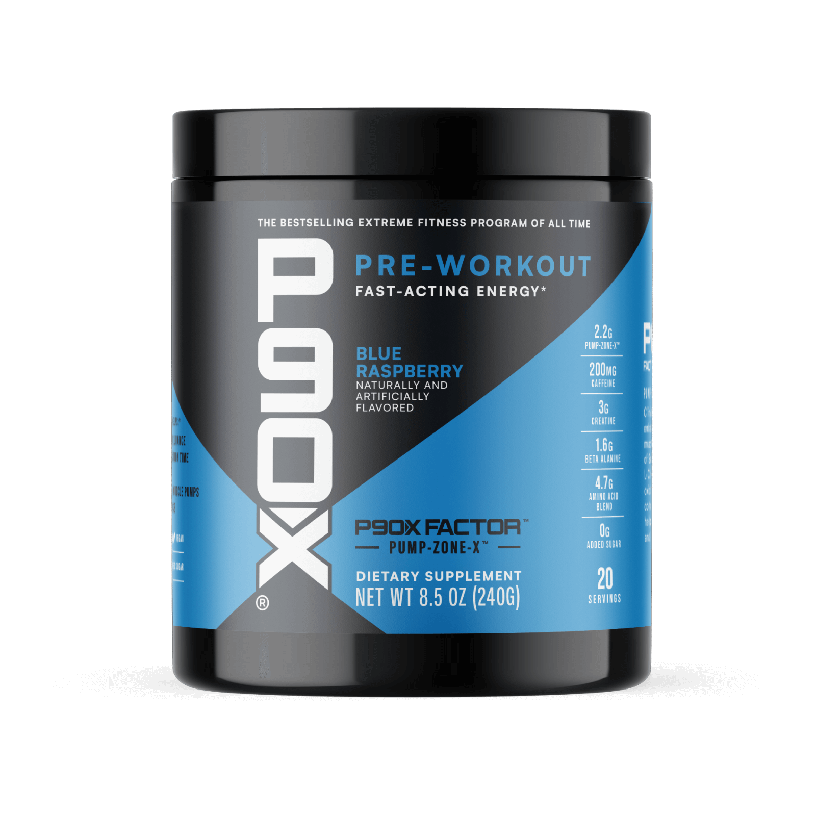 P90X Pre-Workout Blue Raspberry 20 Servings
