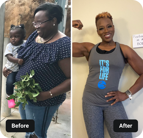 Portion Fix before and after results