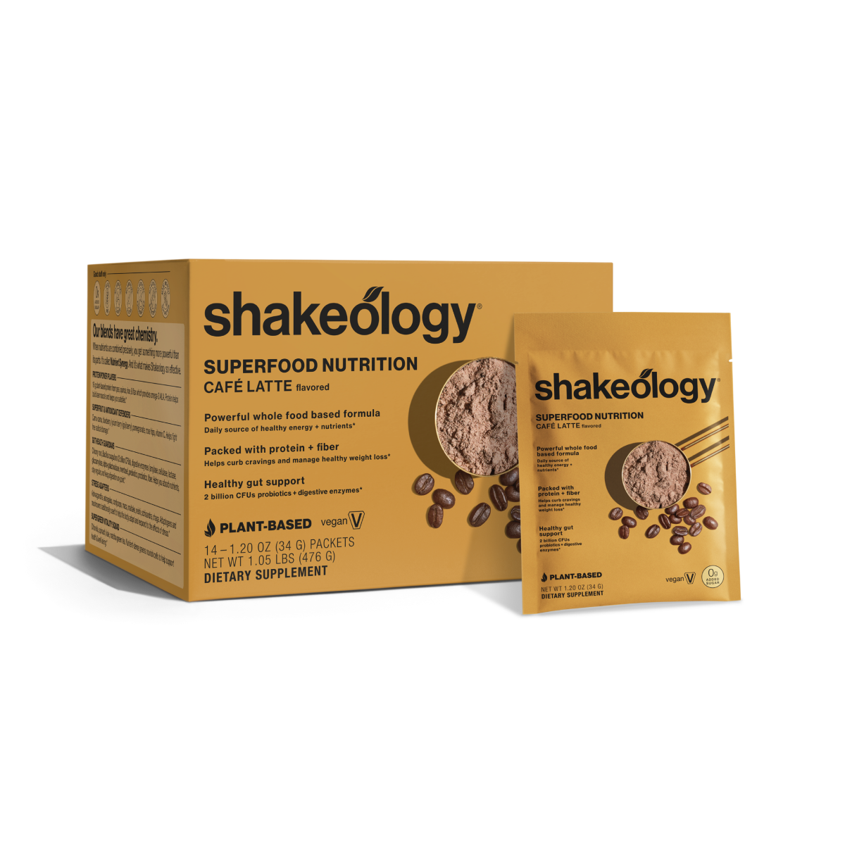 Shakeology Cafe Latte 0g Added Sugar