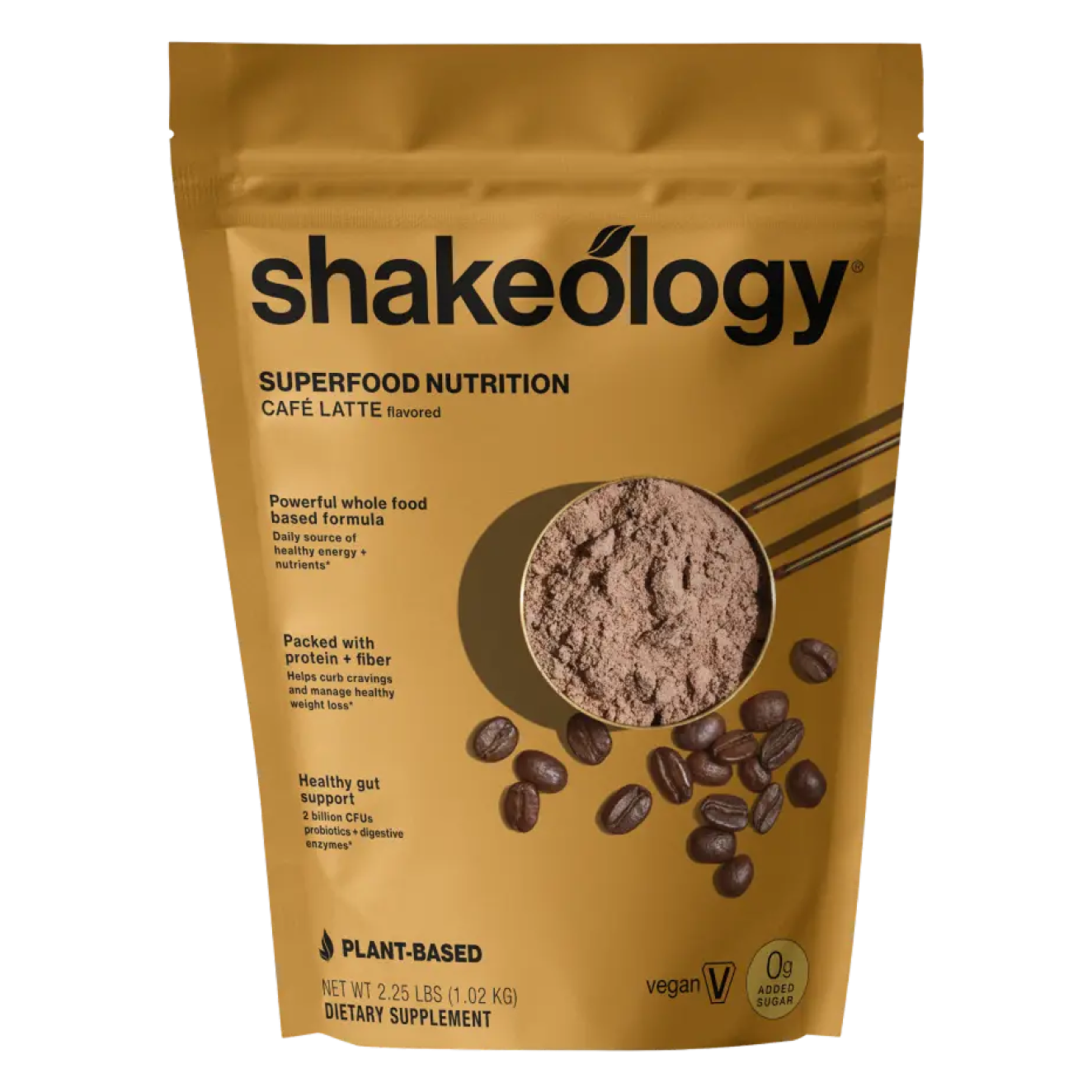 Shakeology Cafe Latte 0g Added Sugar