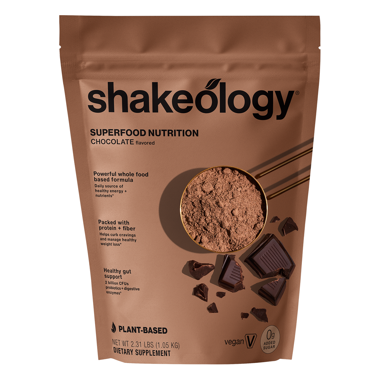 Shakeology Chocolate 0g Added Sugar Vegan
