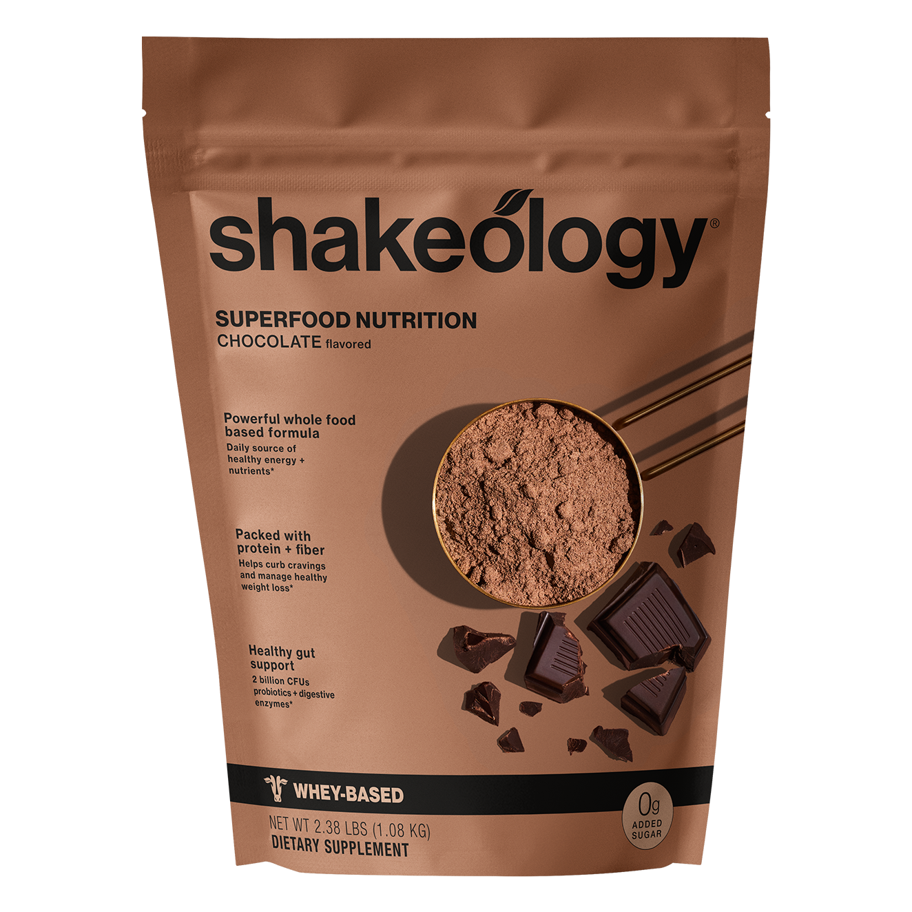 Shakeology Chocolate 0g Added Sugar Whey