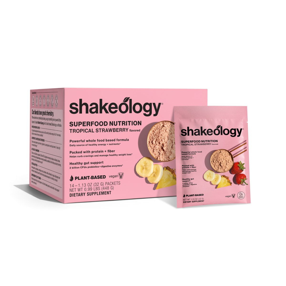 Shakeology Tropical Strawberry 0g Added Sugar