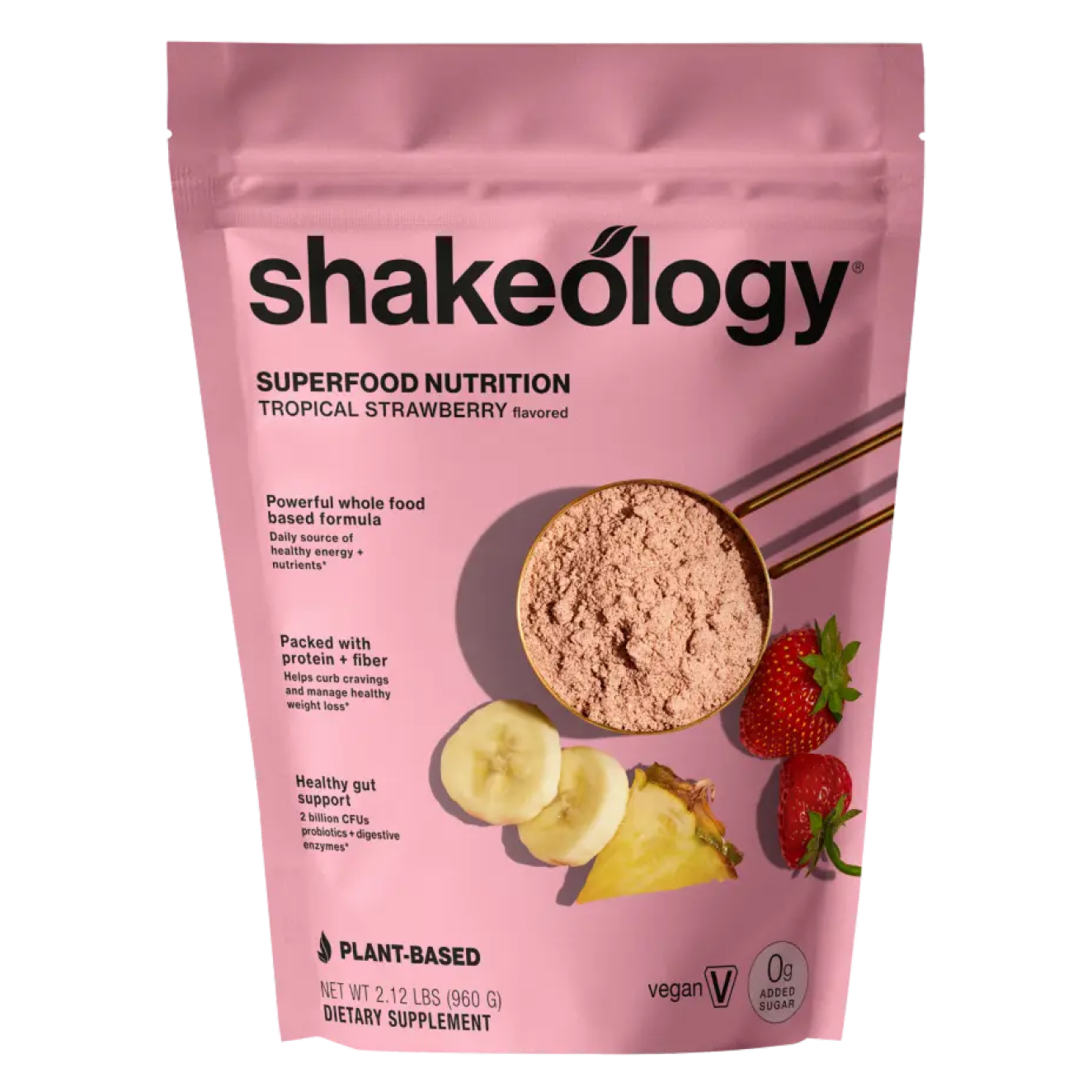 Shakeology Tropical Strawberry 0g Added Sugar
