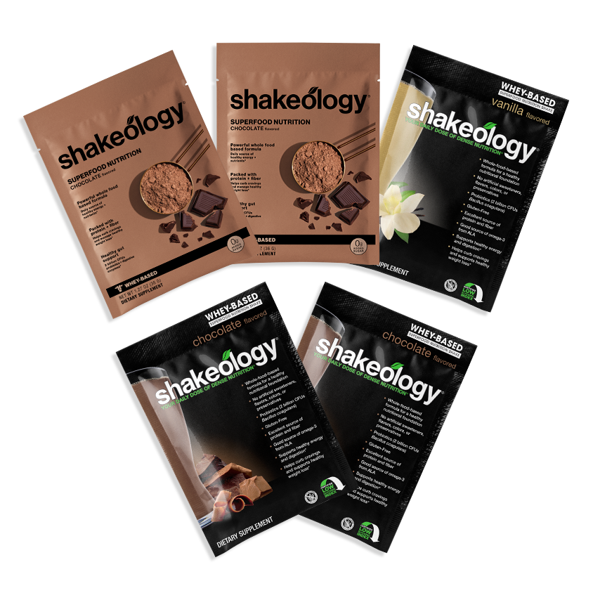 Shakeology Chocolate & Vanilla Whey Sample Pack