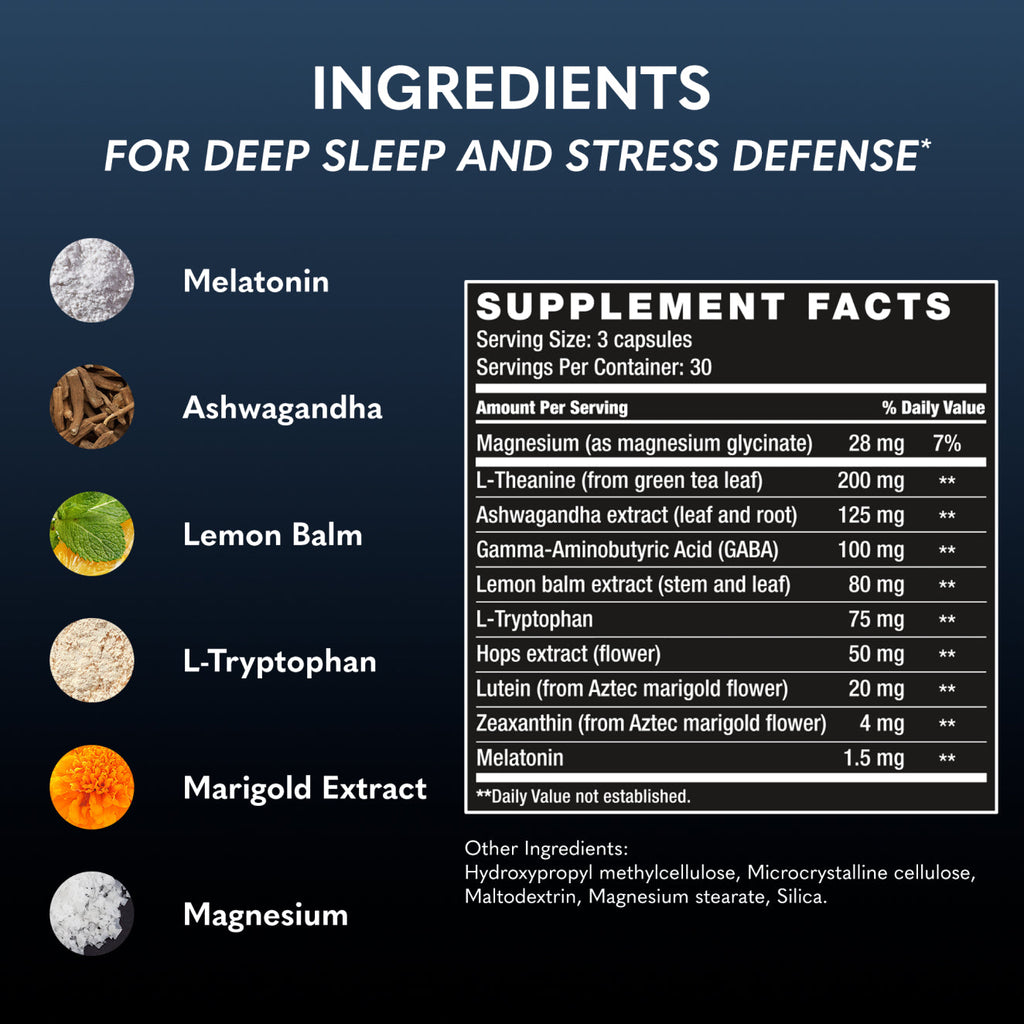 Last Thing sleep aid supplement facts